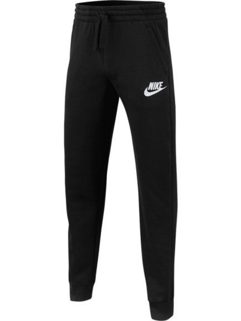 Nike Black Jogger Sweatpants with White Swoosh